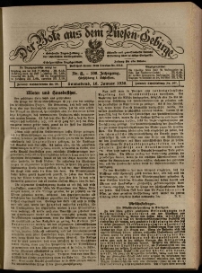 Der Bote aus dem Riesen-Gebirge : Zeitung für alle Stände, R. 108, 1920, nr 8