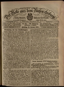 Der Bote aus dem Riesen-Gebirge : Zeitung für alle Stände, R. 108, 1920, nr 13