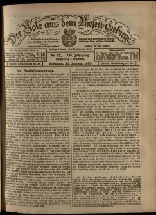 Der Bote aus dem Riesen-Gebirge : Zeitung für alle Stände, R. 108, 1920, nr 17