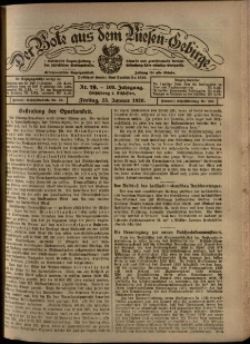 Der Bote aus dem Riesen-Gebirge : Zeitung für alle Stände, R. 108, 1920, nr 19