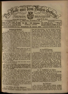 Der Bote aus dem Riesen-Gebirge : Zeitung für alle Stände, R. 108, 1920, nr 20