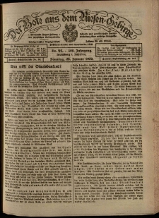 Der Bote aus dem Riesen-Gebirge : Zeitung für alle Stände, R. 108, 1920, nr 21