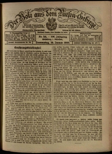 Der Bote aus dem Riesen-Gebirge : Zeitung für alle Stände, R. 108, 1920, nr 24