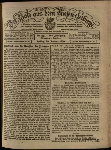 Der Bote aus dem Riesen-Gebirge : Zeitung für alle Stände, R. 108, 1920, nr 25