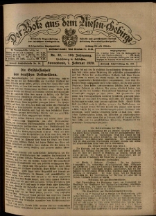 Der Bote aus dem Riesen-Gebirge : Zeitung für alle Stände, R. 108, 1920, nr 32