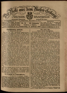 Der Bote aus dem Riesen-Gebirge : Zeitung für alle Stände, R. 108, 1920, nr 36