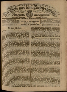 Der Bote aus dem Riesen-Gebirge : Zeitung für alle Stände, R. 108, 1920, nr 39