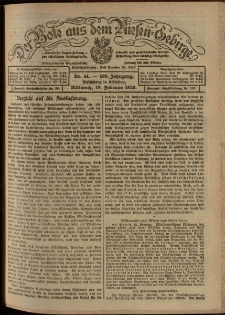 Der Bote aus dem Riesen-Gebirge : Zeitung für alle Stände, R. 108, 1920, nr 41