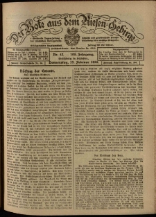 Der Bote aus dem Riesen-Gebirge : Zeitung für alle Stände, R. 108, 1920, nr 42