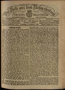 Der Bote aus dem Riesen-Gebirge : Zeitung für alle Stände, R. 108, 1920, nr 45