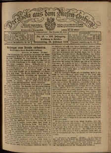 Der Bote aus dem Riesen-Gebirge : Zeitung für alle Stände, R. 108, 1920, nr 48