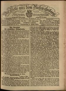 Der Bote aus dem Riesen-Gebirge : Zeitung für alle Stände, R. 108, 1920, nr 54