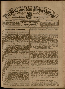 Der Bote aus dem Riesen-Gebirge : Zeitung für alle Stände, R. 108, 1920, nr 56