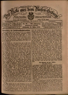 Der Bote aus dem Riesen-Gebirge : Zeitung für alle Stände, R. 108, 1920, nr 59