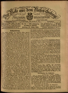 Der Bote aus dem Riesen-Gebirge : Zeitung für alle Stände, R. 108, 1920, nr 61