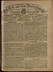 Der Bote aus dem Riesen-Gebirge : Zeitung für alle Stände, R. 108, 1920, nr 66