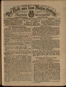 Der Bote aus dem Riesen-Gebirge : Zeitung für alle Stände, R. 108, 1920, nr 73