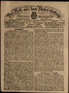 Der Bote aus dem Riesen-Gebirge : Zeitung für alle Stände, R. 108, 1920, nr 76