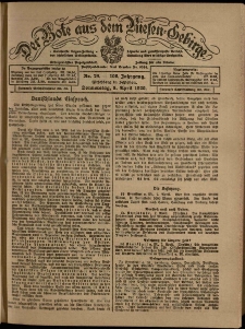 Der Bote aus dem Riesen-Gebirge : Zeitung für alle Stände, R. 108, 1920, nr 79