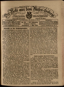 Der Bote aus dem Riesen-Gebirge : Zeitung für alle Stände, R. 108, 1920, nr 99