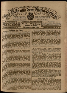 Der Bote aus dem Riesen-Gebirge : Zeitung für alle Stände, R. 108, 1920, nr 101