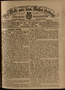 Der Bote aus dem Riesen-Gebirge : Zeitung für alle Stände, R. 108, 1920, nr 103