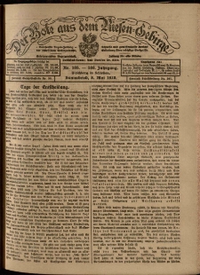 Der Bote aus dem Riesen-Gebirge : Zeitung für alle Stände, R. 108, 1920, nr 105