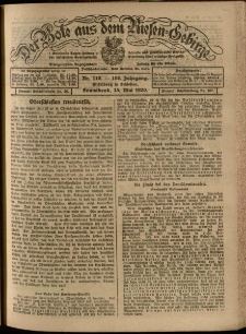 Der Bote aus dem Riesen-Gebirge : Zeitung für alle Stände, R. 108, 1920, nr 110