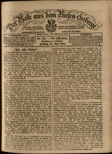 Der Bote aus dem Riesen-Gebirge : Zeitung für alle Stände, R. 108, 1920, nr 115