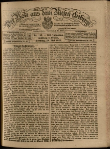 Der Bote aus dem Riesen-Gebirge : Zeitung für alle Stände, R. 108, 1920, nr 117