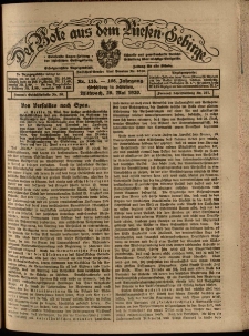 Der Bote aus dem Riesen-Gebirge : Zeitung für alle Stände, R. 108, 1920, nr 118