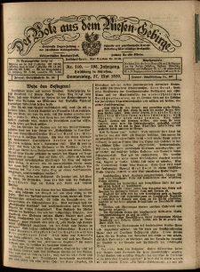 Der Bote aus dem Riesen-Gebirge : Zeitung für alle Stände, R. 108, 1920, nr 119