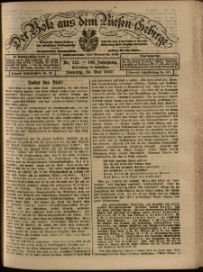 Der Bote aus dem Riesen-Gebirge : Zeitung für alle Stände, R. 108, 1920, nr 122