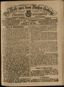 Der Bote aus dem Riesen-Gebirge : Zeitung für alle Stände, R. 108, 1920, nr 124