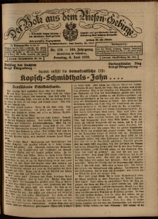 Der Bote aus dem Riesen-Gebirge : Zeitung für alle Stände, R. 108, 1920, nr 128