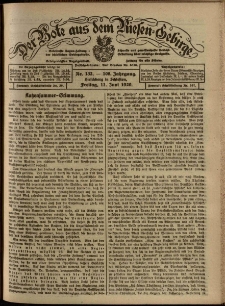 Der Bote aus dem Riesen-Gebirge : Zeitung für alle Stände, R. 108, 1920, nr 132