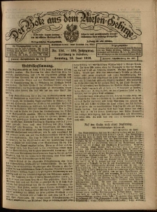 Der Bote aus dem Riesen-Gebirge : Zeitung für alle Stände, R. 108, 1920, nr 134