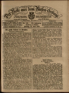 Der Bote aus dem Riesen-Gebirge : Zeitung für alle Stände, R. 108, 1920, nr 138