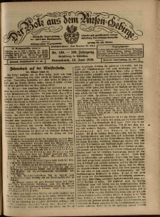 Der Bote aus dem Riesen-Gebirge : Zeitung für alle Stände, R. 108, 1920, nr 139