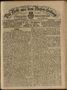 Der Bote aus dem Riesen-Gebirge : Zeitung für alle Stände, R. 108, 1920, nr 142