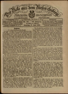 Der Bote aus dem Riesen-Gebirge : Zeitung für alle Stände, R. 108, 1920, nr 146