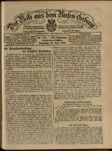 Der Bote aus dem Riesen-Gebirge : Zeitung für alle Stände, R. 108, 1920, nr 147