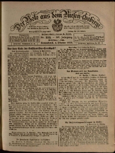 Der Bote aus dem Riesen-Gebirge : Zeitung für alle Stände, R. 107, 1919, nr 232