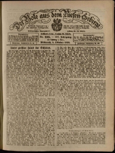 Der Bote aus dem Riesen-Gebirge : Zeitung für alle Stände, R. 107, 1919, nr 235