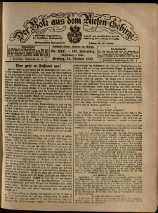 Der Bote aus dem Riesen-Gebirge : Zeitung für alle Stände, R. 107, 1919, nr 237