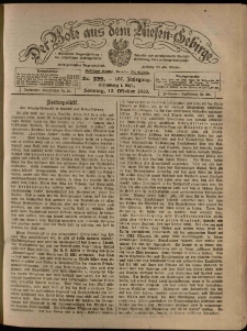 Der Bote aus dem Riesen-Gebirge : Zeitung für alle Stände, R. 107, 1919, nr 239