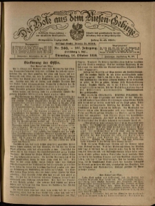 Der Bote aus dem Riesen-Gebirge : Zeitung für alle Stände, R. 107, 1919, nr 240