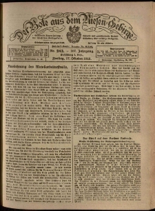 Der Bote aus dem Riesen-Gebirge : Zeitung für alle Stände, R. 107, 1919, nr 243