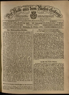 Der Bote aus dem Riesen-Gebirge : Zeitung für alle Stände, R. 107, 1919, nr 247