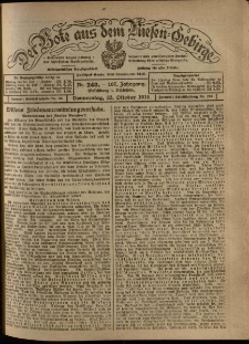 Der Bote aus dem Riesen-Gebirge : Zeitung für alle Stände, R. 107, 1919, nr 248